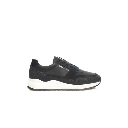 Cerruti 1881 Blue Leather Men Sneaker - ACCEXO