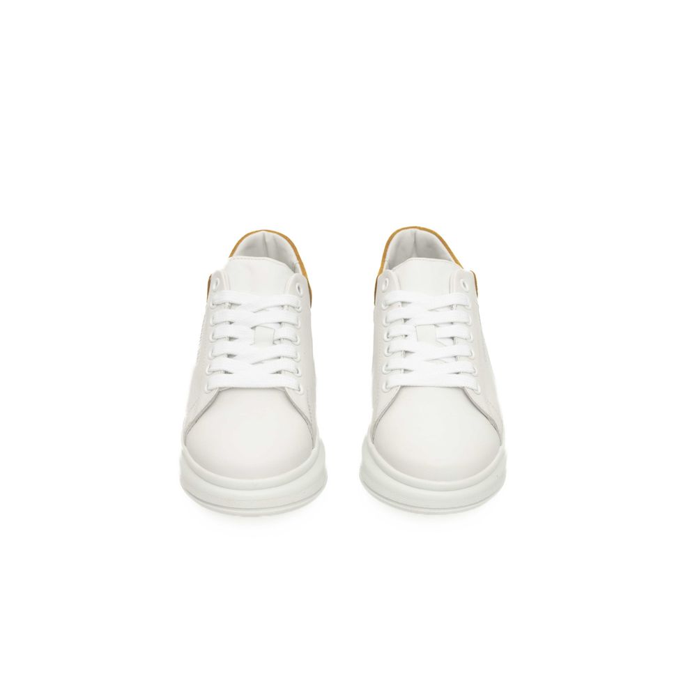 Cerruti 1881 White Leather Women Sneaker - ACCEXO