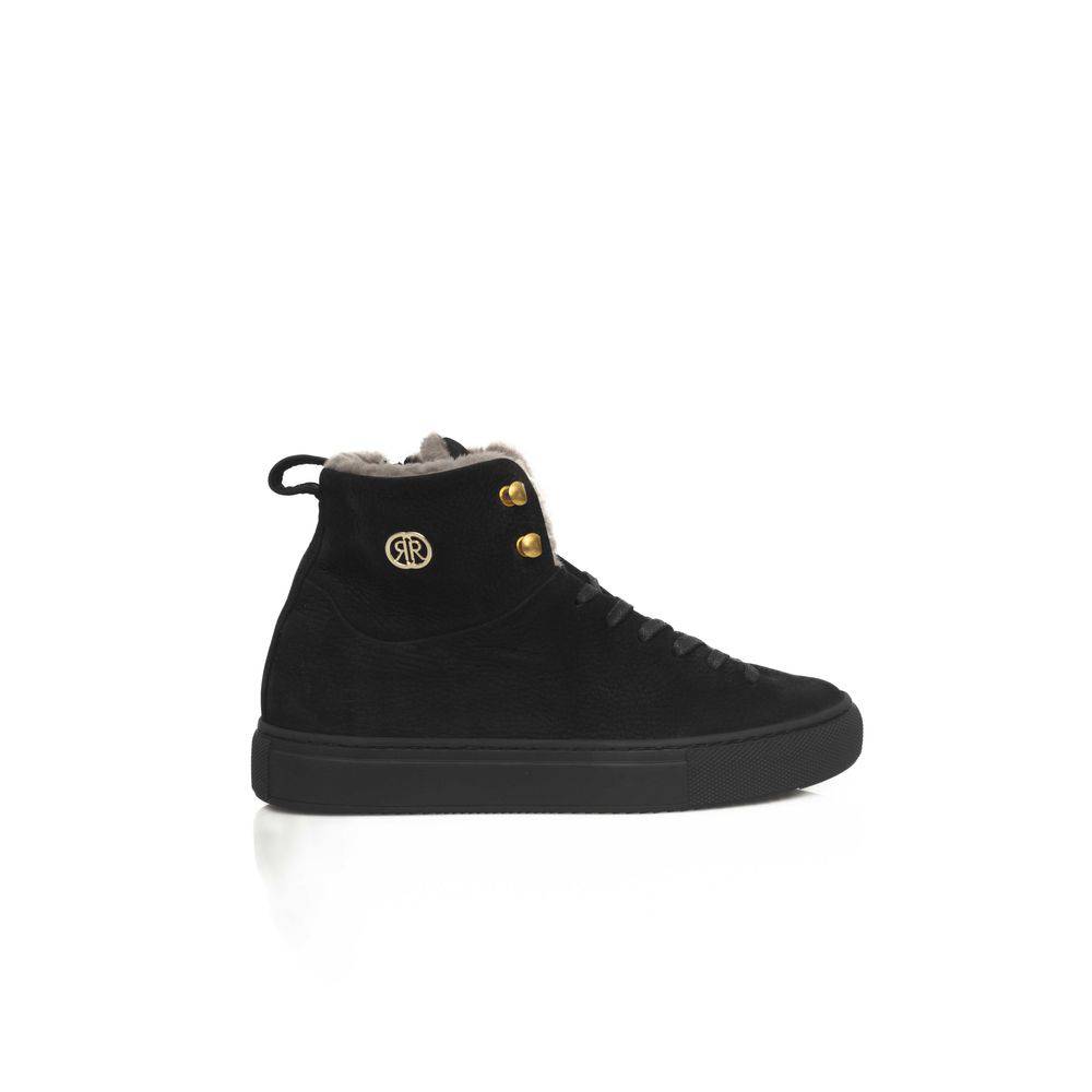 Cerruti 1881 Black Leather Women Sneaker - ACCEXO