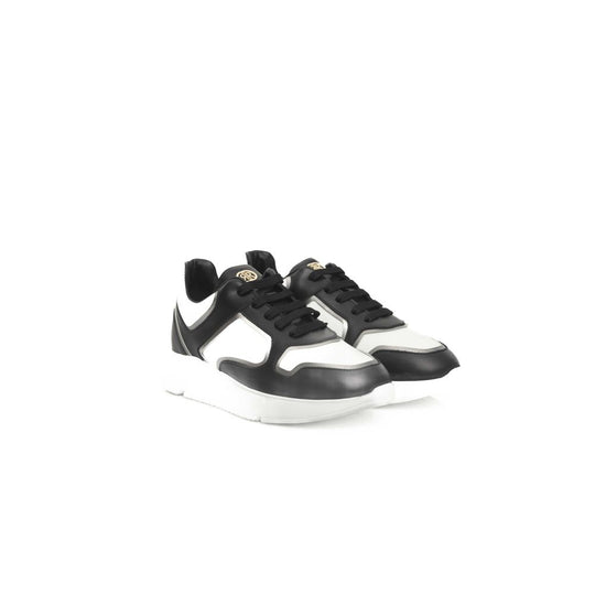 Cerruti 1881 Black Leather Women Sneaker