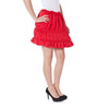 Denny Rose Red Polyester Skirt