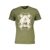 Cavalli Class Green Cotton T-Shirt