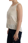 Costume National Beige Sleeveless Modal Top - Elevated Basics