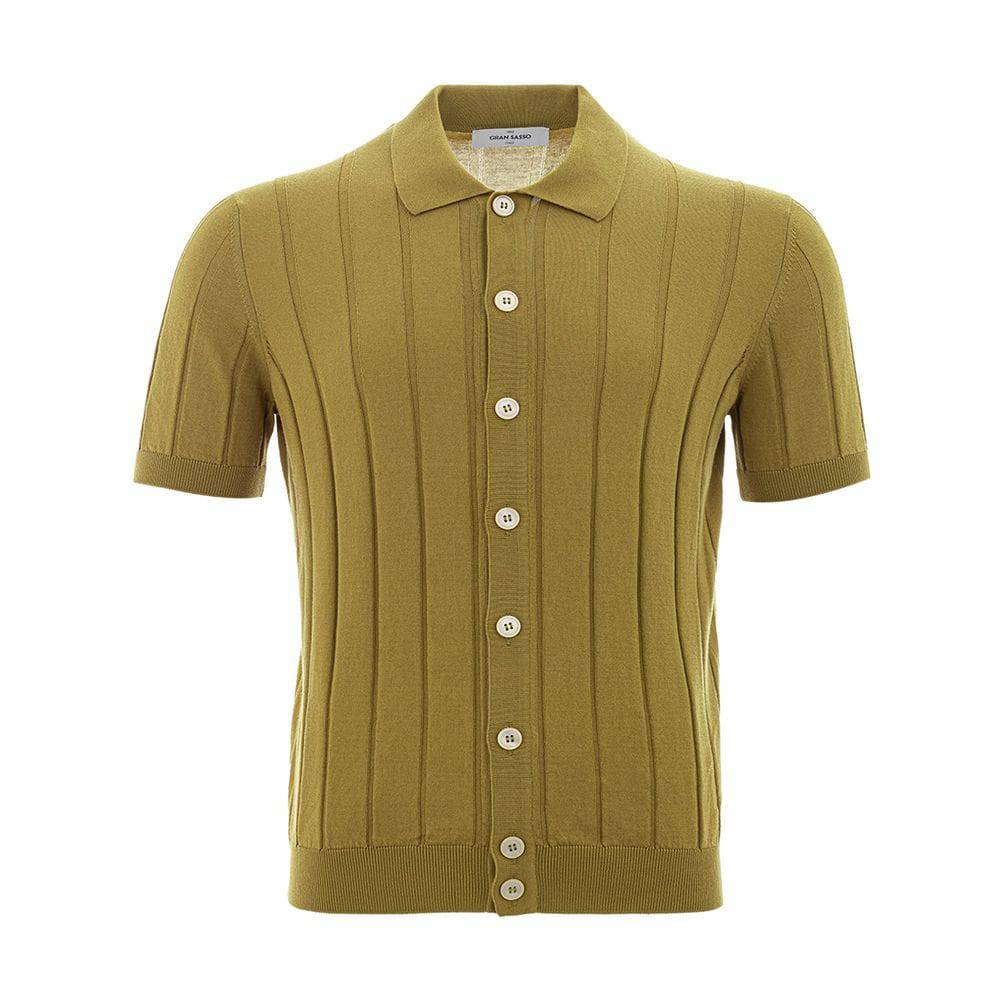 Gran Sasso Elegant Green Cotton T-Shirt for Men - ACCEXO