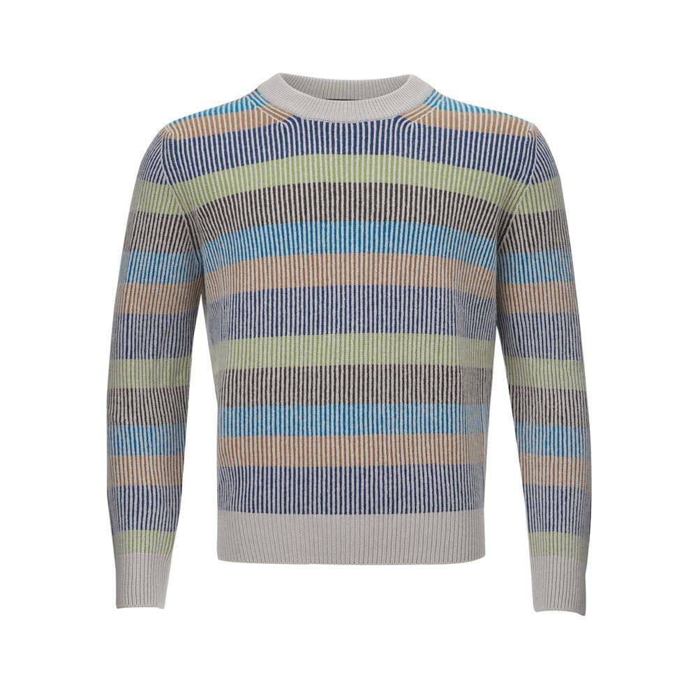 Gran Sasso Elegant Multicolor Cashmere Sweater for Men - ACCEXO