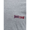 Just Cavalli Elegant Gray Cotton Tee for Men