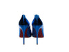 Christian Louboutin So Kate Blue Laminated Leather High Heel Pumps