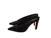 Christian Louboutin Veryvee Strass Boum 85 Suede and Multi Colour Jewelled Mules