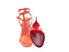 Christian Louboutin Mara 100 Drag Orange Patent Leather Strappy High Heels