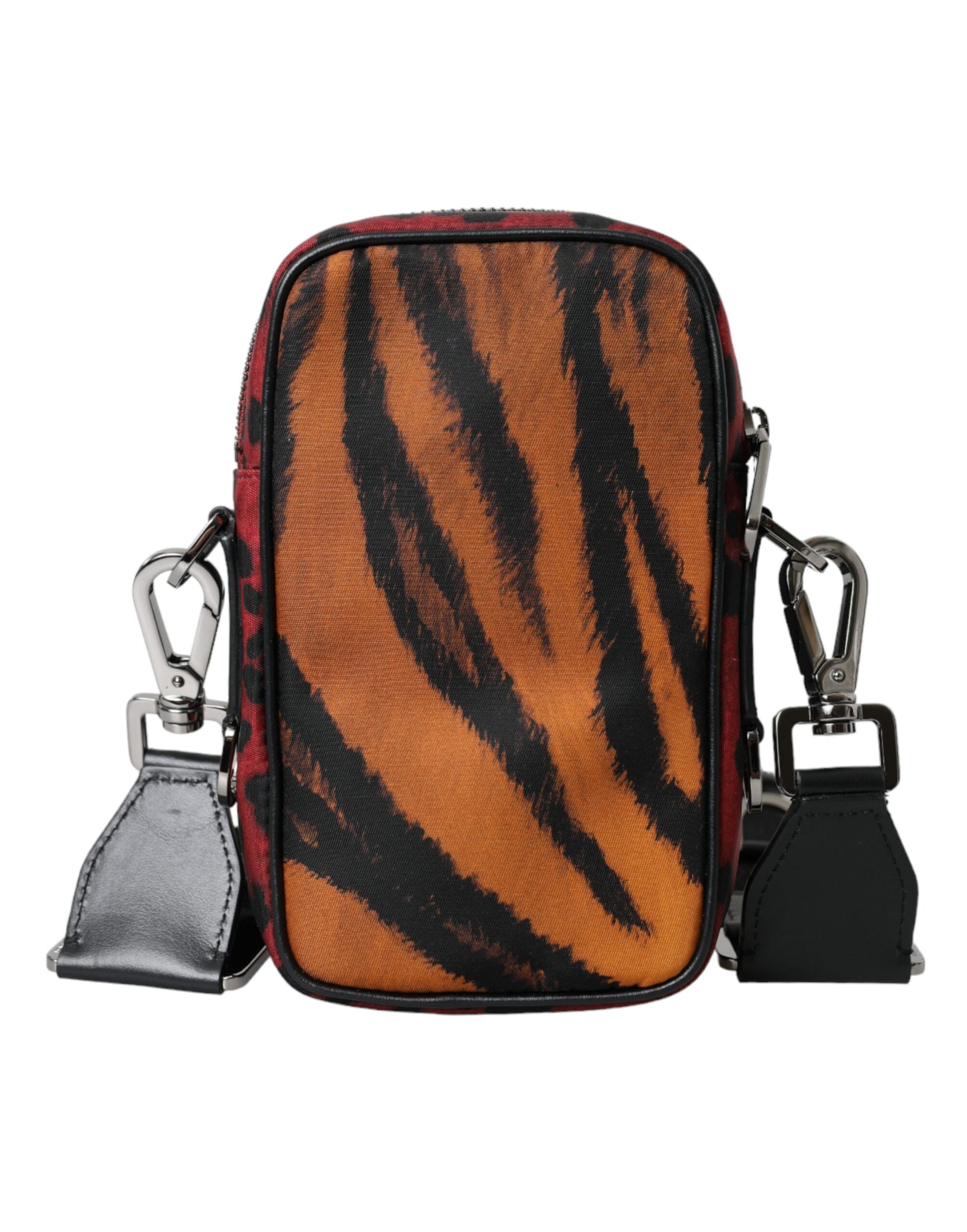 Dolce & Gabbana Multicolor Tiger Print Nylon Logo Cross Body Bag - ACCEXO
