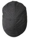 Dolce & Gabbana Gray Herringbone Crown Newsboy Hat Men