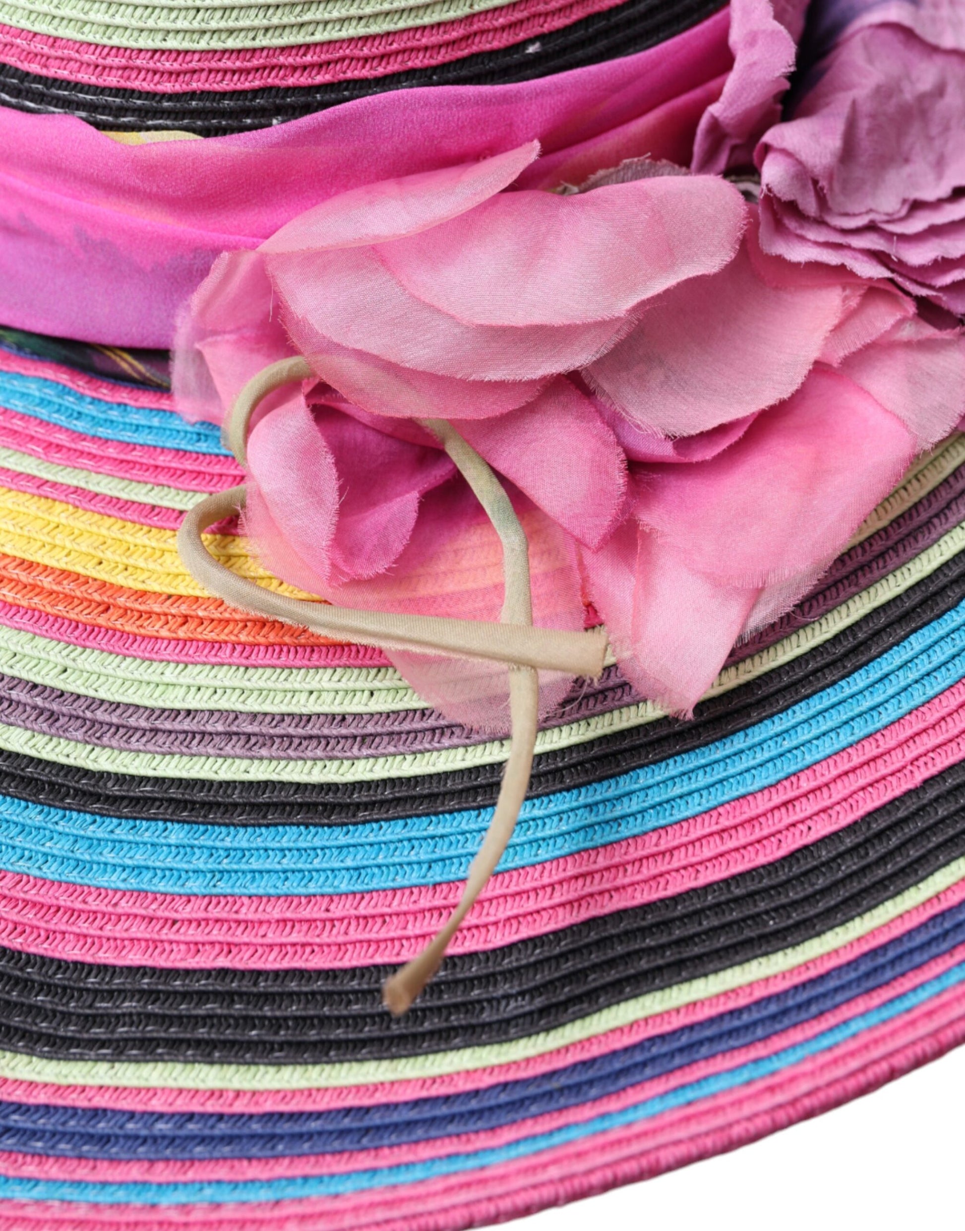Dolce & Gabbana Multicolor Fantasy Wide Brim Floppy Hat - ACCEXO
