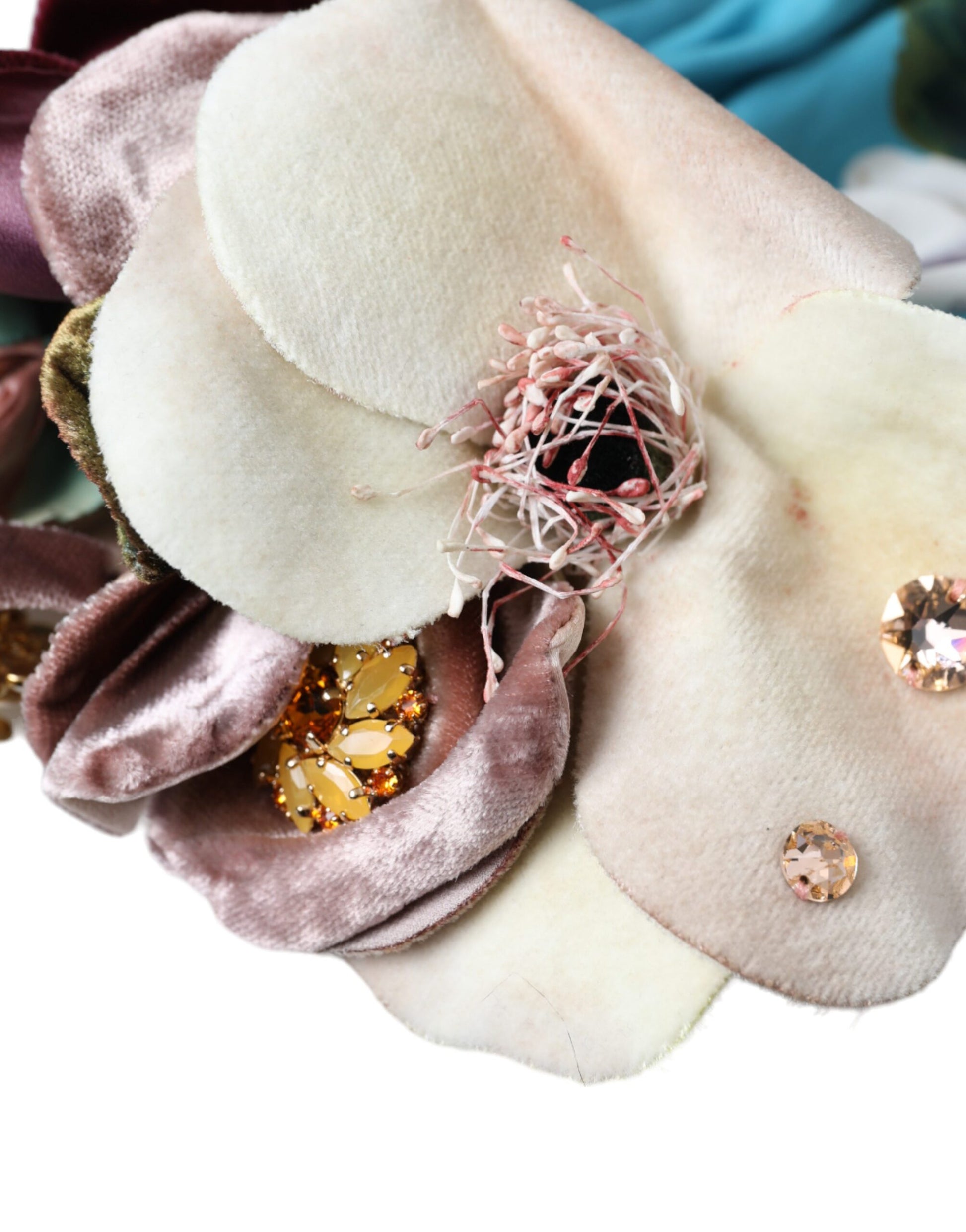 Dolce & Gabbana Blue Floral Motif Turban Head Hat Women - ACCEXO
