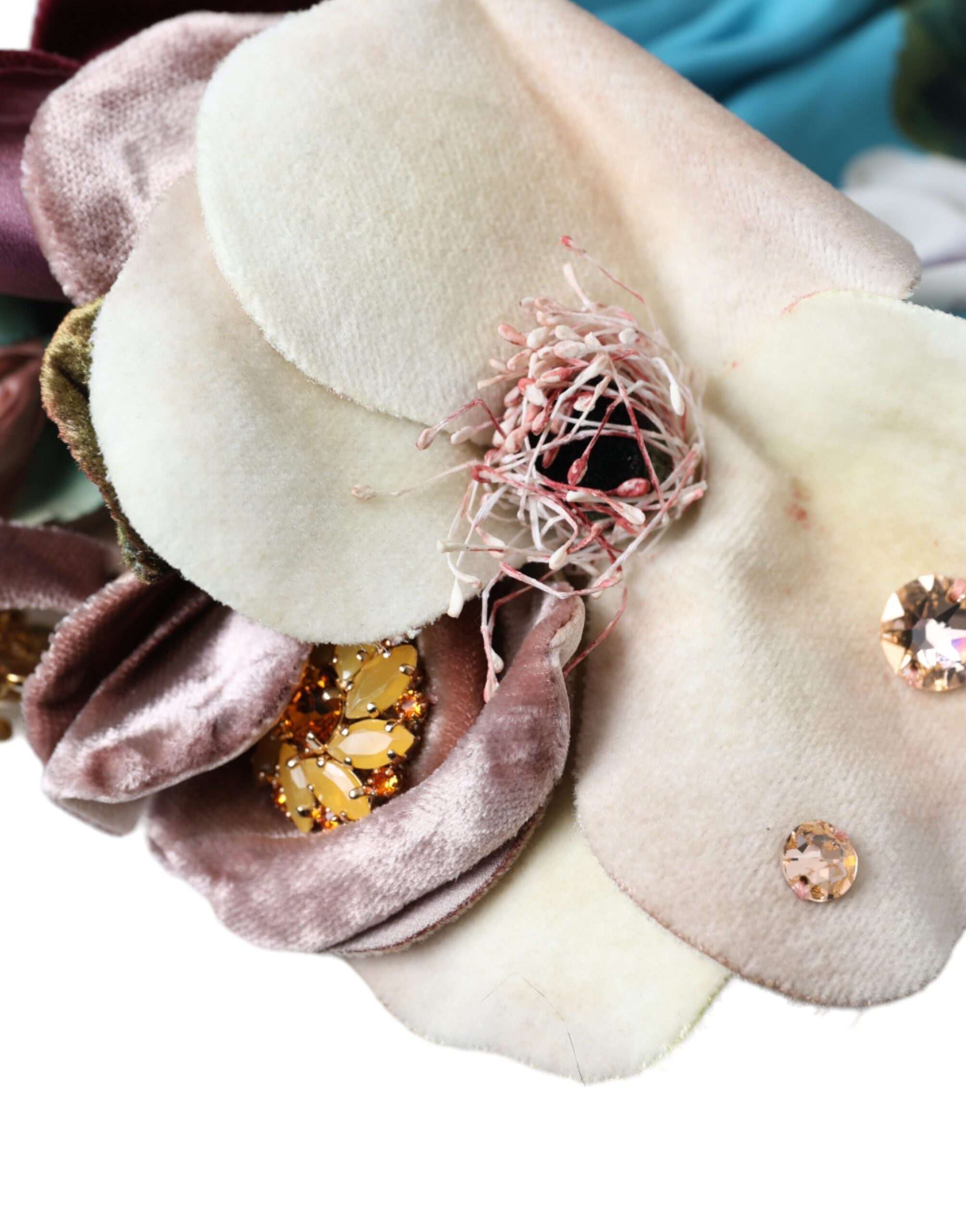 Dolce & Gabbana Blue Floral Motif Turban Head Hat Women - ACCEXO