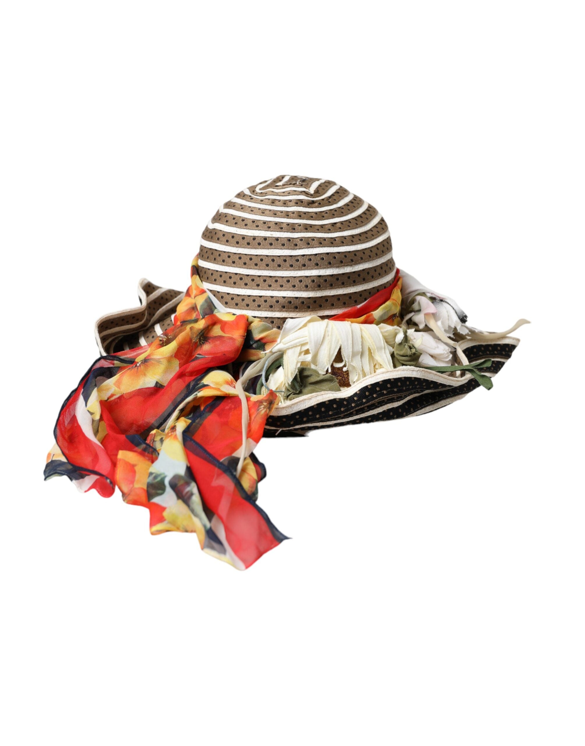 Dolce & Gabbana Multicolor Fantasy Wide Brim Floppy Hat - ACCEXO