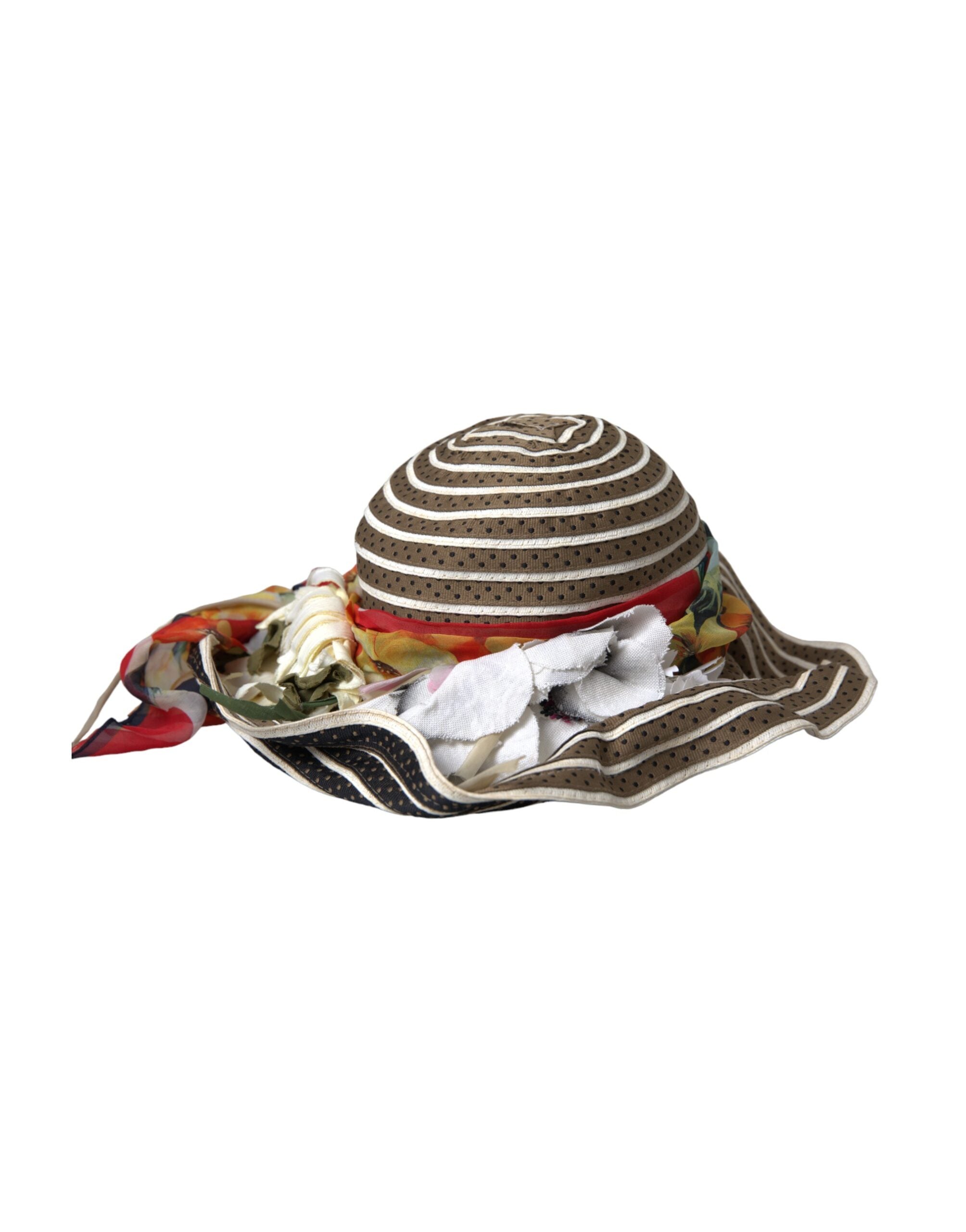 Dolce & Gabbana Multicolor Fantasy Wide Brim Floppy Hat - ACCEXO