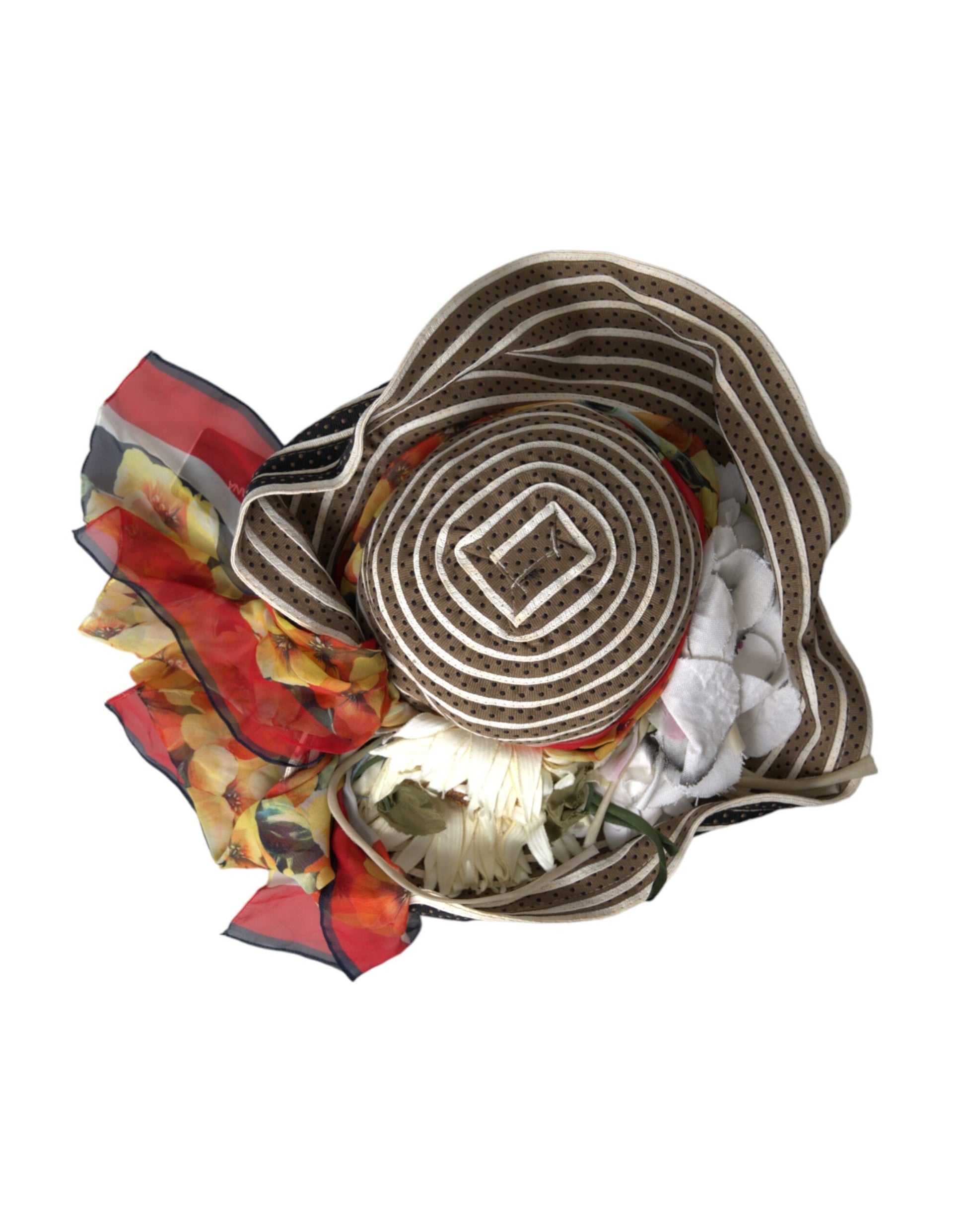 Dolce & Gabbana Multicolor Fantasy Wide Brim Floppy Hat - ACCEXO