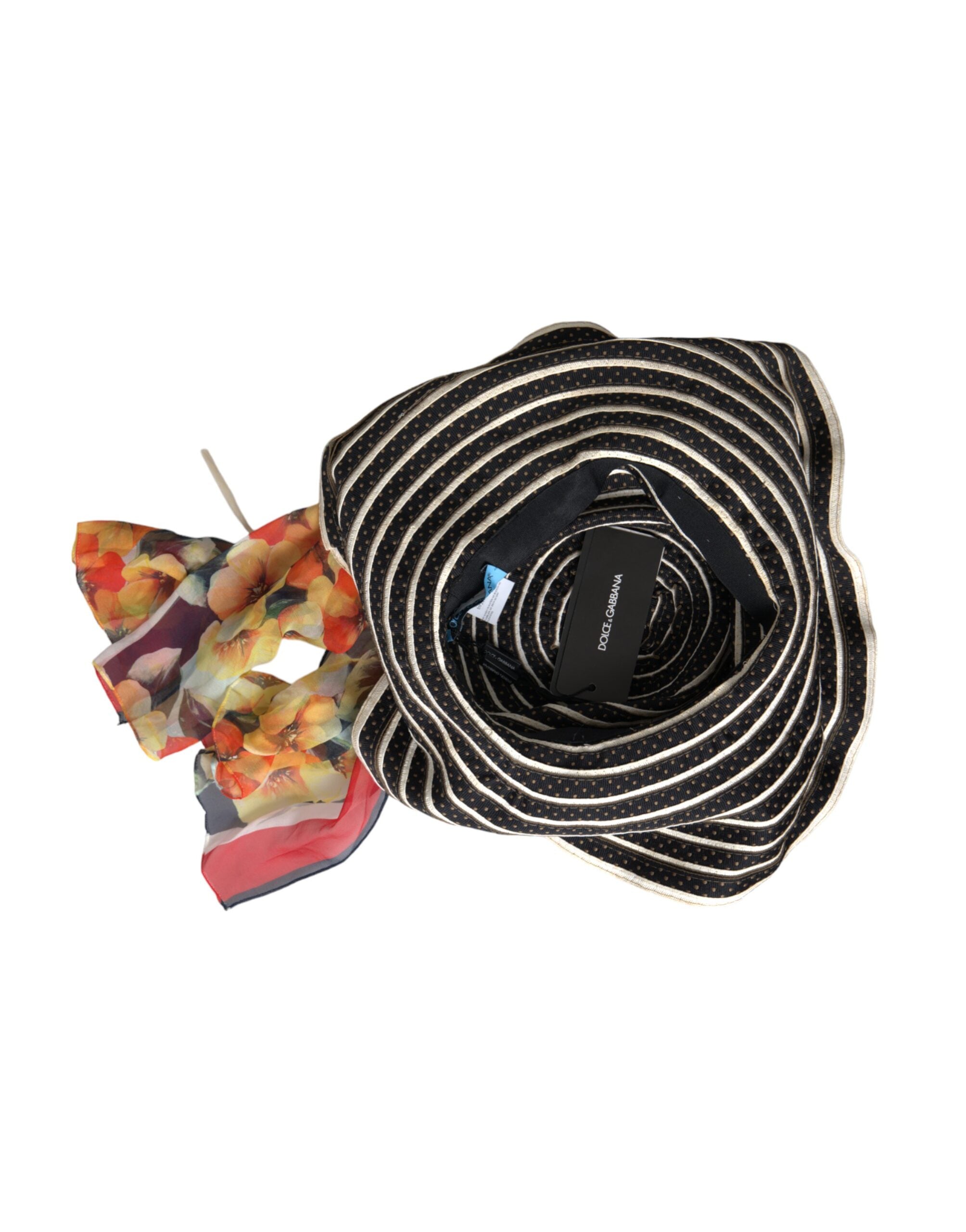 Dolce & Gabbana Multicolor Fantasy Wide Brim Floppy Hat - ACCEXO