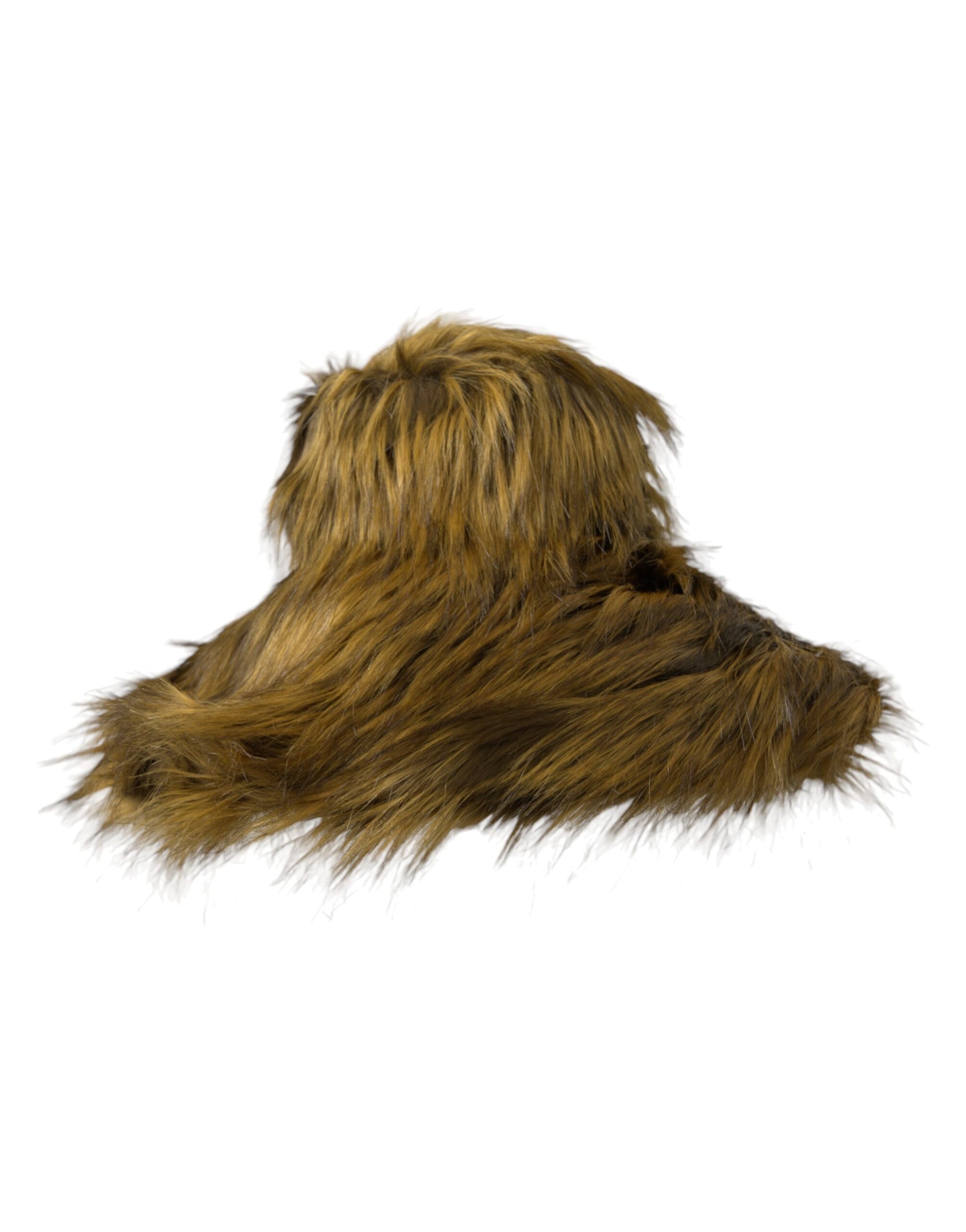 Dolce & Gabbana Brown Modacrylic Faux Fur Bucket Hat - ACCEXO