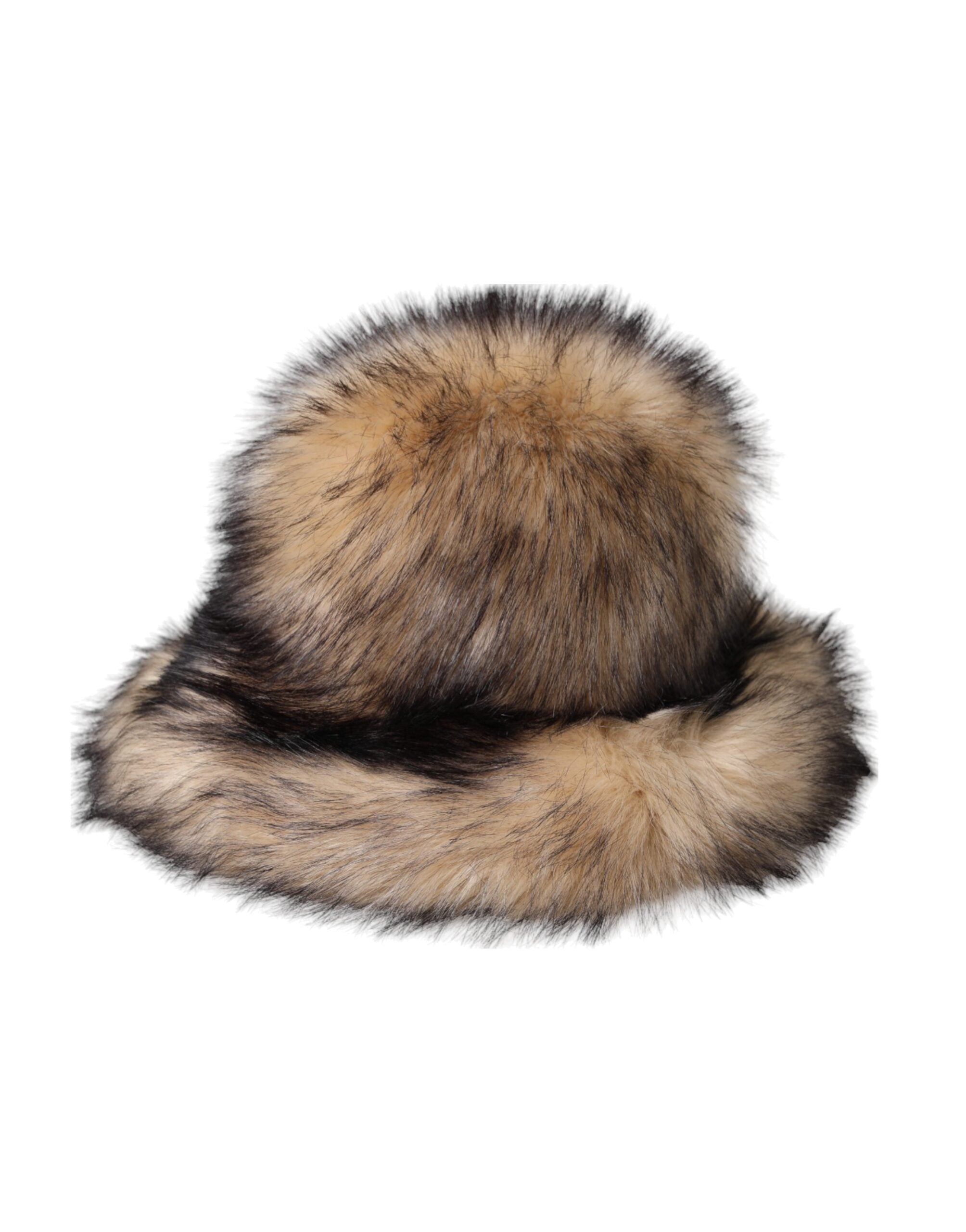 Dolce & Gabbana Brown Faux Fur Modacrylic Fedora Hat - ACCEXO