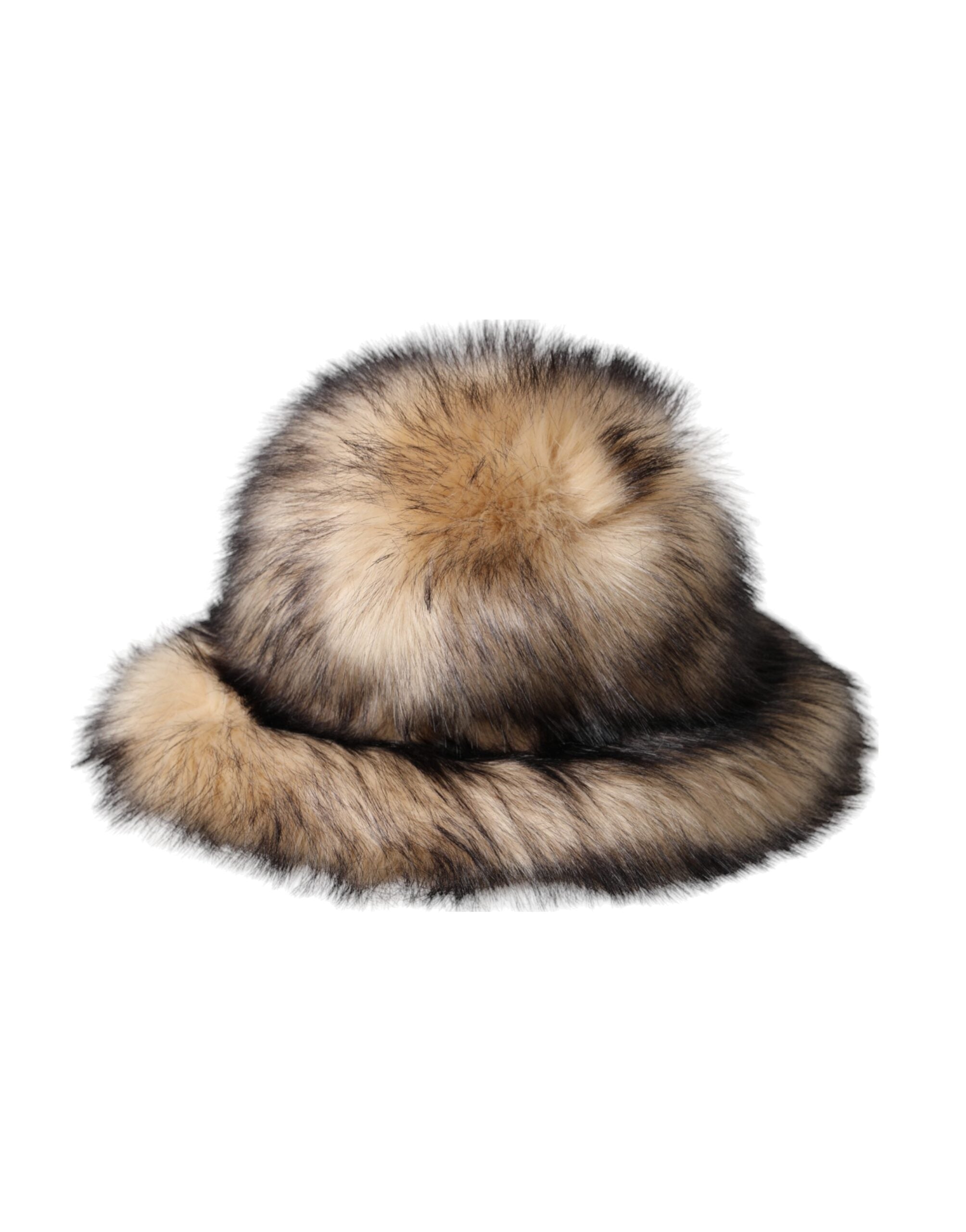 Dolce & Gabbana Brown Faux Fur Modacrylic Fedora Hat - ACCEXO