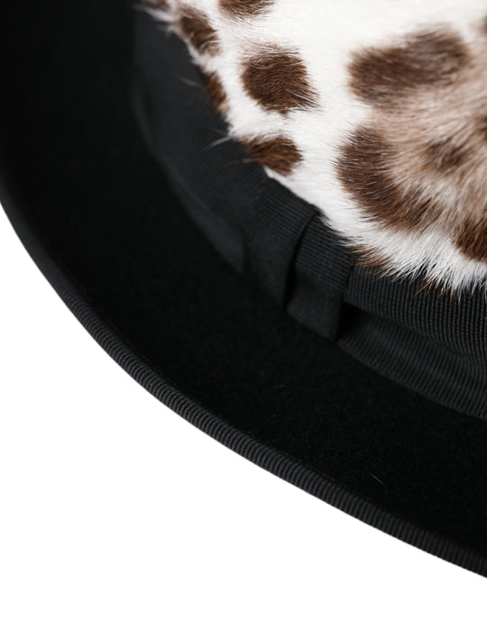 Dolce & Gabbana Multicolor Leopard Women Fedora Hat