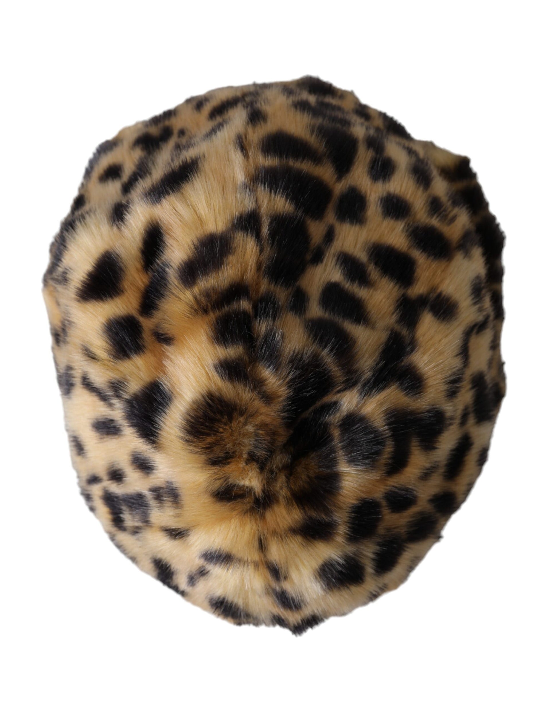 Dolce & Gabbana Brown Leopard Fur Women Bucket Hat - ACCEXO