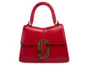 Marc Jacobs The St Marc Mini Top Handle Satchel Crossbody Bag Red