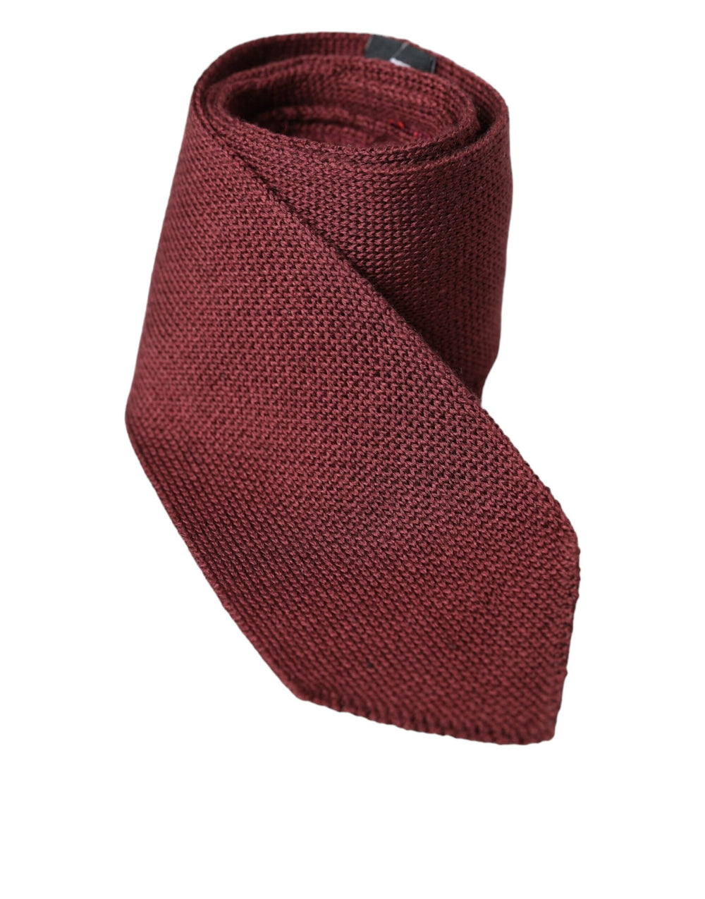 Dolce & Gabbana Bordeaux 100% Silk Patterned Classic Men Tie