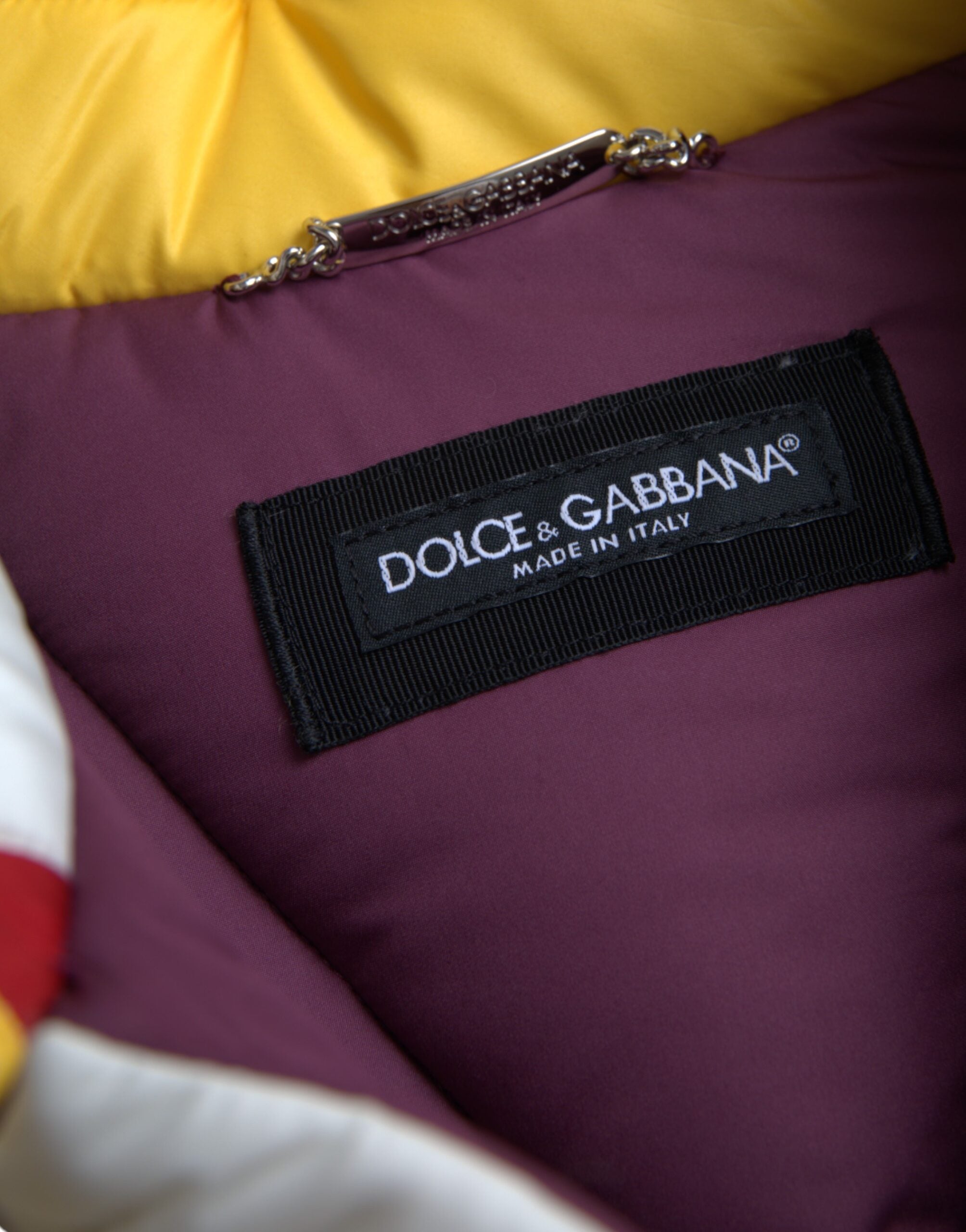 Dolce & Gabbana Multicolor Windbreaker Puffer Jacket Men - ACCEXO