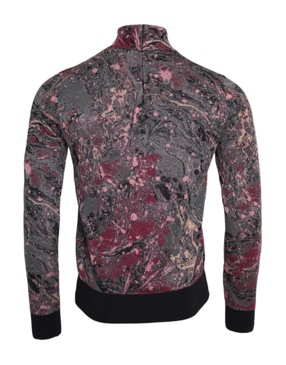 Dolce & Gabbana Multicolor Graphic Turtle Neck Men Sweater - ACCEXO