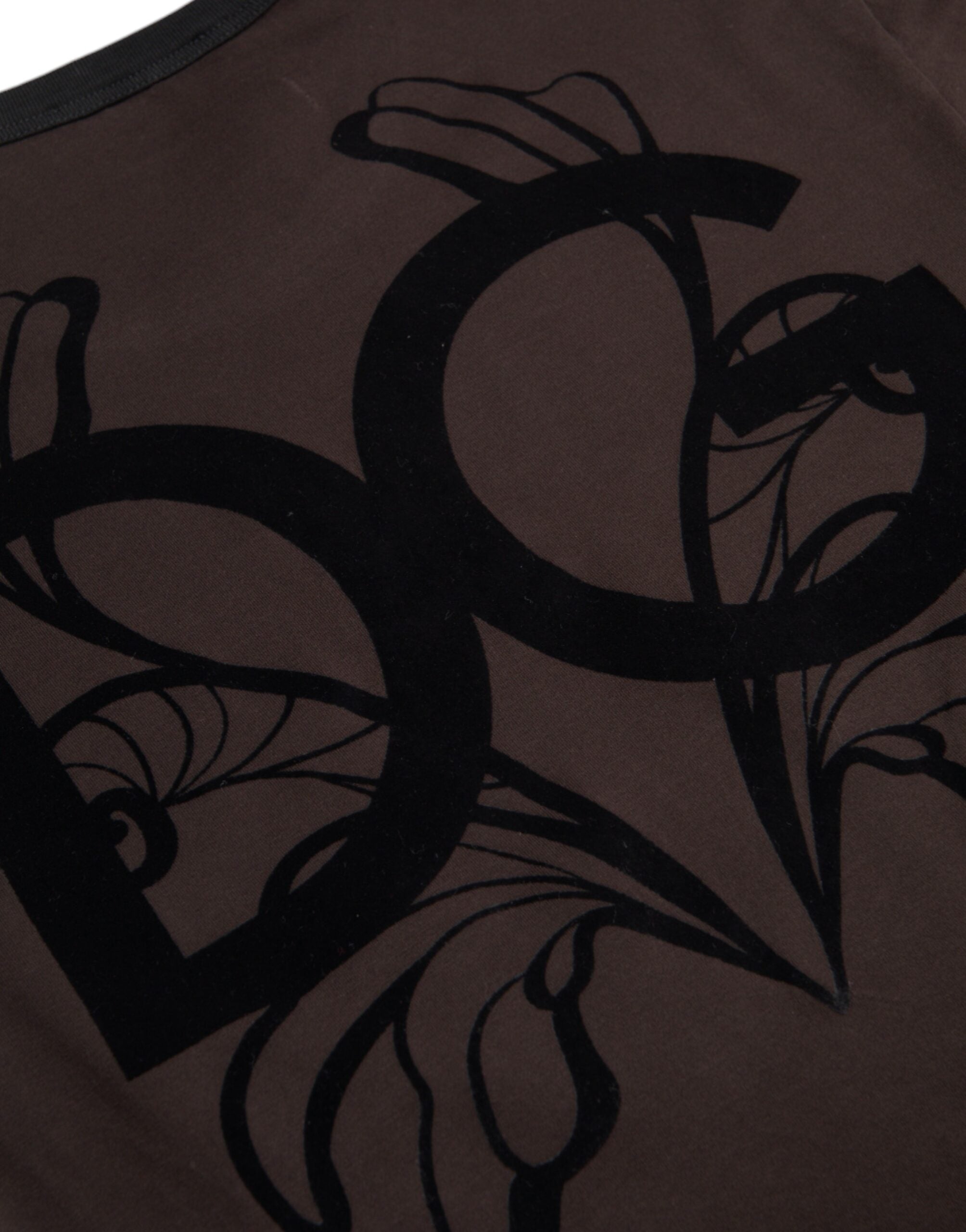 Dolce & Gabbana Brown DG Logo Crewneck Pullover Sweater - ACCEXO