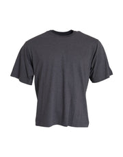 Dolce & Gabbana Gray Cotton Round Neck Short Sleeve T-shirt - ACCEXO