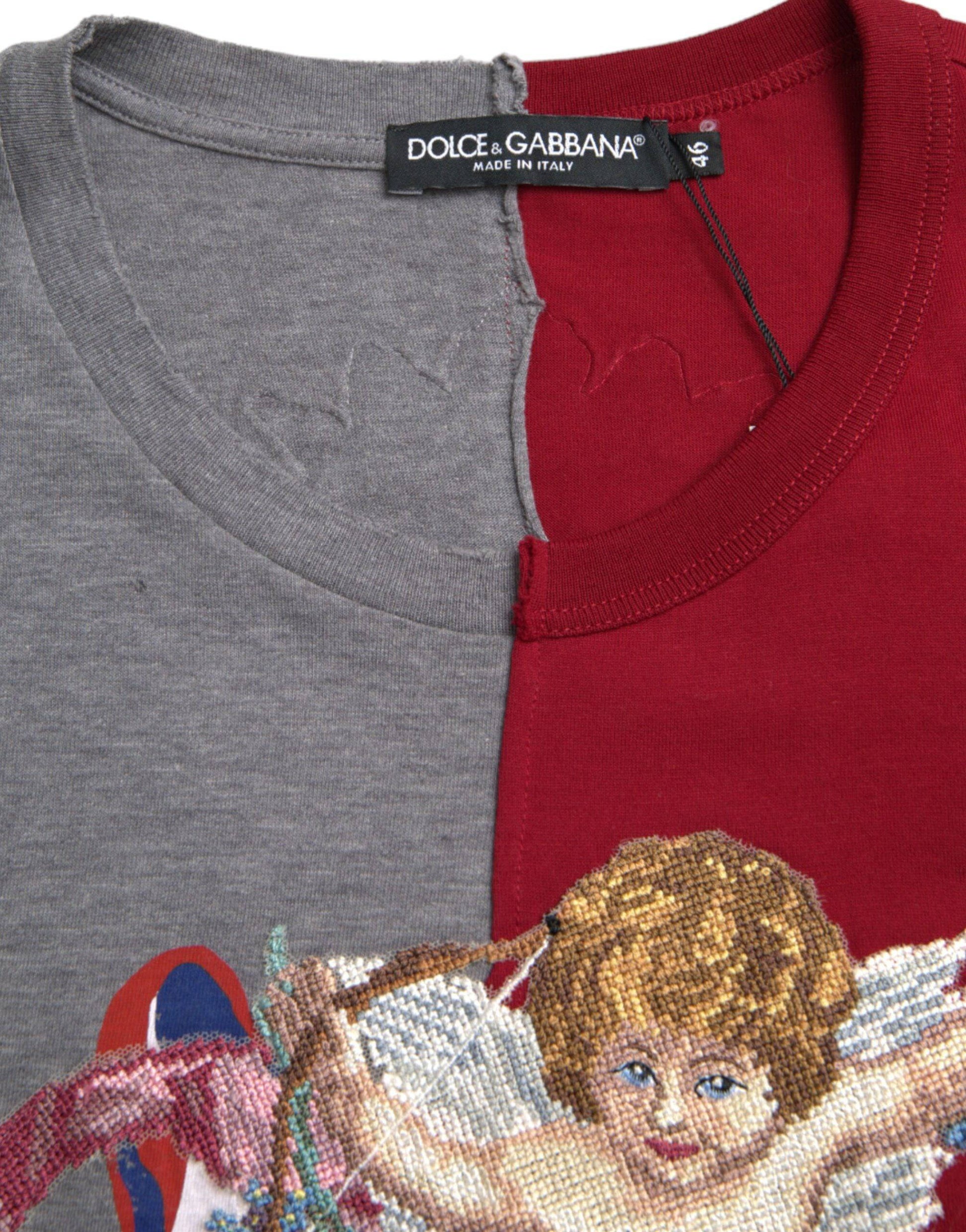 Dolce & Gabbana Multicolor Graphic Short Sleeve T-shirt - ACCEXO