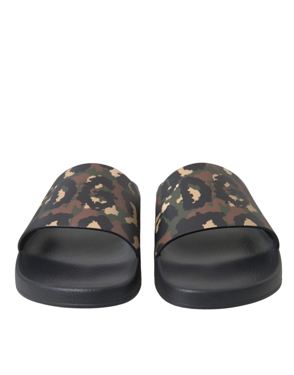 Dolce & Gabbana Multicolor Camouflage Leather Beachwear Men Shoes - ACCEXO