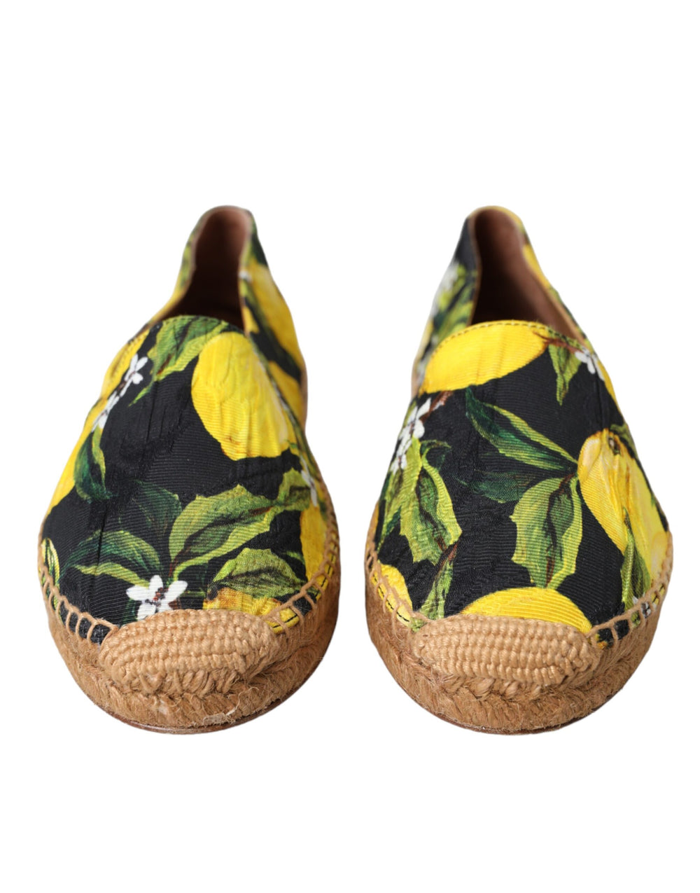 Dolce & Gabbana Multicolor Lemon Slip On Espadrilles Shoes - ACCEXO