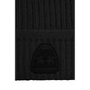 La Martina Black Acrylic Men Beanie