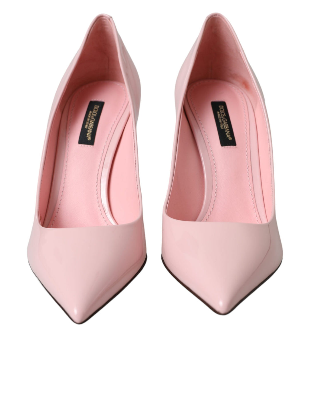 Dolce & Gabbana Light Pink Patent Leather Pump Heels Shoes