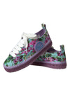 Dolce & Gabbana Multicolor Canvas Floral Espadrilles Sneakers Shoes