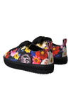 Dolce & Gabbana Multicolor Canvas Floral Espadrilles Sneakers Shoes