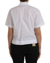 Dolce & Gabbana White Collared Short Sleeve Polo Shirt Top