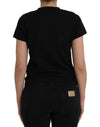 Balenciaga Black Cotton Logo Print Crew Neck Short Sleeves T-shirt