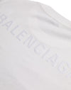 Balenciaga White Cotton Crew Neck Short Sleeves T-shirt