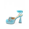 MACH & MACH Light Blue Leather Platforms & Wedge