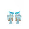 MACH & MACH Light Blue Leather Platforms & Wedge