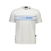 Plein Sport Elevated White Cotton Tee with Signature Details