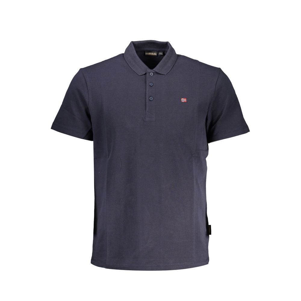 Napapijri Blue Cotton Men Polo - ACCEXO