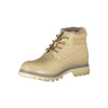 Carrera Beige Lace-Up Boots with Contrast Details