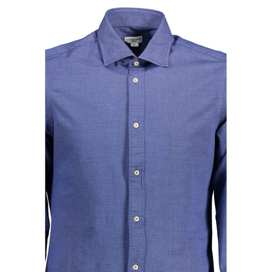 U.S. POLO ASSN. Blue Cotton Men Shirt