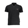 Napapijri Classic Black Embroidered Polo Shirt